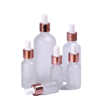 Rose Gold Frosted Eye Dropper embotella 3ml 5ml 10ml 15ml