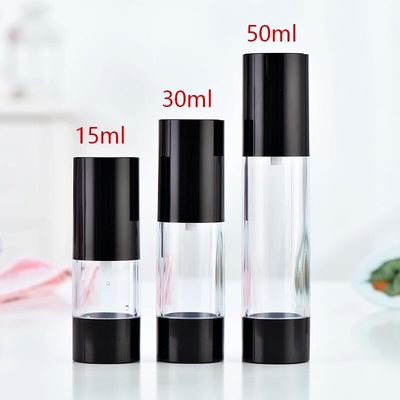 LinDeer PP plásticos ennegrece el cosmético privado de aire de las botellas de la bomba