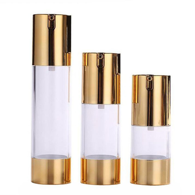 Plástico COMO botellas privadas de aire de la bomba de 50ml 30ml 15ml para los cosméticos