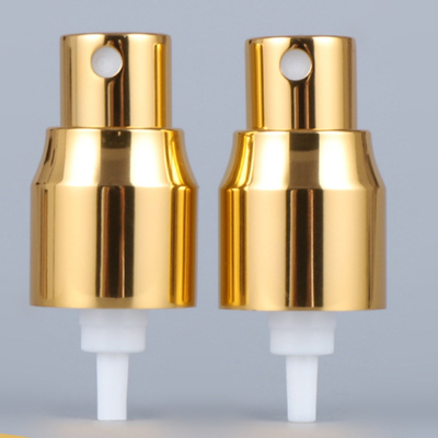 Pequeño rociador fino de la niebla del casquillo 20/410 de aluminio del oro con el tubo