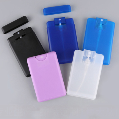 rociador plástico de la tarjeta de crédito de 20Ml 30ML para el azul rosado negro blanco del perfume