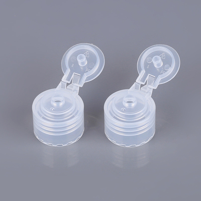 Tapas transparentes de la botella de la loción de Flip Top Caps For Bottles 20m m 24m m PP