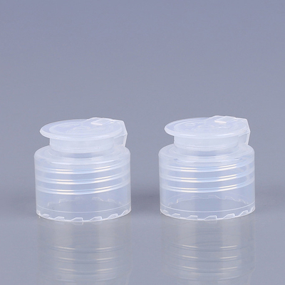 Tapas transparentes de la botella de la loción de Flip Top Caps For Bottles 20m m 24m m PP
