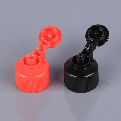 negro rojo 28m m plástico de 24m m Flip Top Caps For Bottles