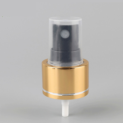 Perfume el rociador fino negro 24/410 28/410 de la niebla del oro de aluminio
