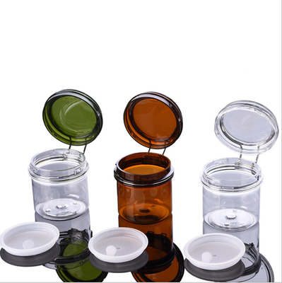 Los aceites de las lociones despejan los tarros poner crema vacíos del maquillaje de Brown con las tapas 20ml