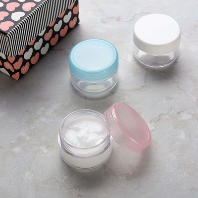 Tarros plásticos vacíos del tarro poner crema cosmético del ODM 10ml con el casquillo de los PP