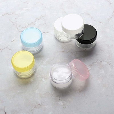 Tarros plásticos vacíos del tarro poner crema cosmético del ODM 10ml con el casquillo de los PP