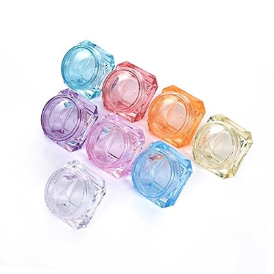 pequeños tarros poner crema cosméticos plásticos 5ml con portátil recargable de las tapas