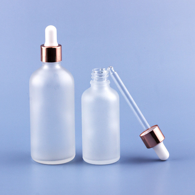 Rose Gold Frosted Eye Dropper embotella 3ml 5ml 10ml 15ml