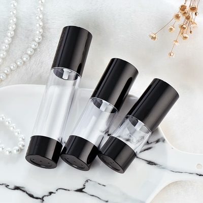 LinDeer PP plásticos ennegrece el cosmético privado de aire de las botellas de la bomba