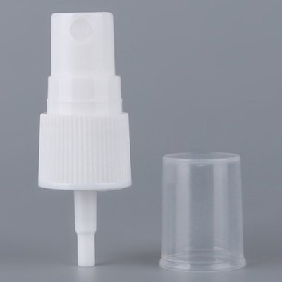 bomba cosmética acanalada blanca de la botella del rociador fino de la niebla de 24m m