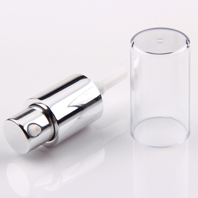 20/410 bomba de plata de aluminio de la loción de la bomba poner crema cosmética con la cubierta completa