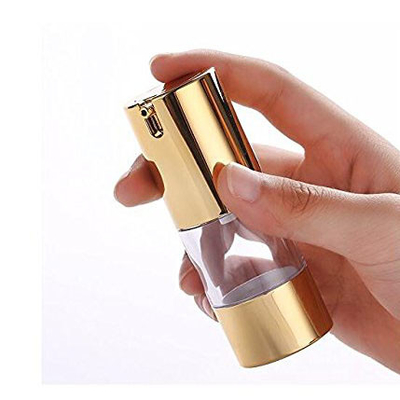 Plástico COMO botellas privadas de aire de la bomba de 50ml 30ml 15ml para los cosméticos