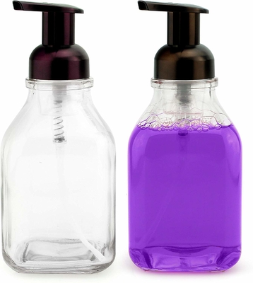 La bomba de la loción del ANIMAL DOMÉSTICO 500ml del negro de LinDeer embotella transparente