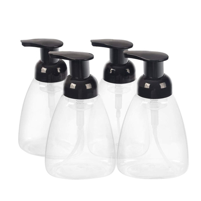 Botella del dispensador del jabón de la loción 500ml del ANIMAL DOMÉSTICO con el ODM negro de la bomba