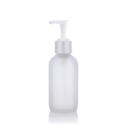 ODM blanco de la botella de la loción de la bomba del vidrio esmerilado 100ml de LinDeer