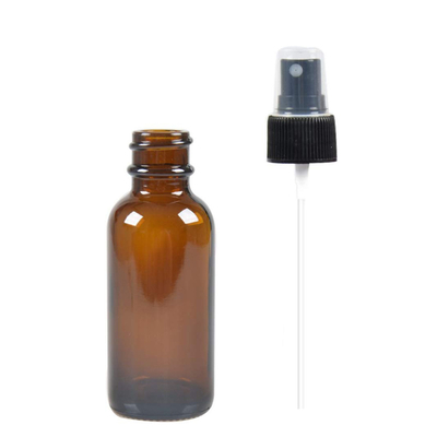tarros cosméticos de la botella del espray de 50ml Brown con la bomba de 24M M para el líquido