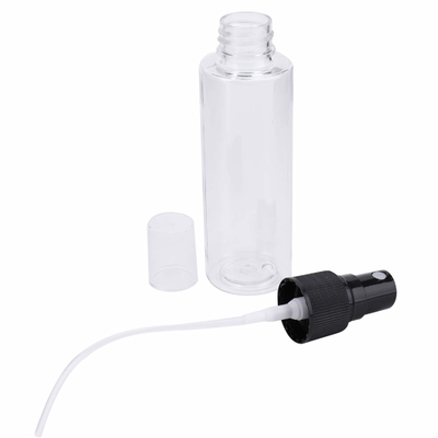 Tarros cosméticos plásticos 100ml del ANIMAL DOMÉSTICO transparente con la bomba de 24m m
